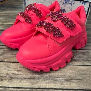 Embellished Pink Sneakers by Hayley Paige’s Shoe Brand: She is Cheval